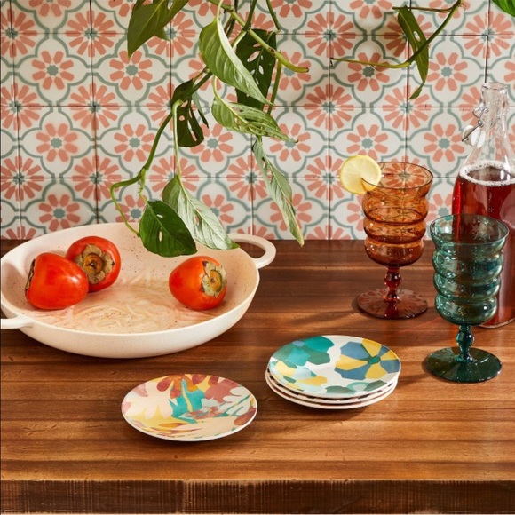 Opalhouse Other 6 4pk Melamine Floral Appetizer Plates Opalhouse